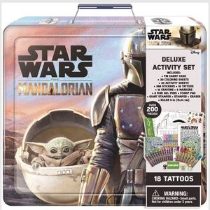 Star Wars The Mandalorian Deluxe Art Activity Set with Tin Carry Case